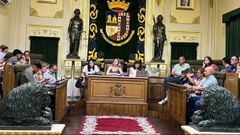 Imagen del ltimo pleno municipal en el Ayuntamiento de Jumilla