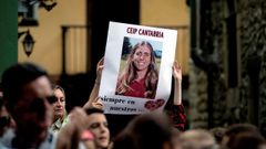 Concentraci�n en septiembre del 2018 en la localidad c�ntabra de Puente San Miguel, con motivo de la tr�gica muerte de la golfista Celia Barqu�n en Estados Unidos