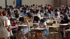 Examen de oposici�n para profesores en Ourense