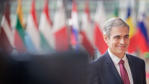 El secretario de Estado para la UE, Fernando Sampedro, antes de la reunin del Consejo de Asuntos Generales