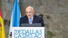 Javier S�nchez de Dios, tras recibir la Medalla Castelao en el a�o 2022.