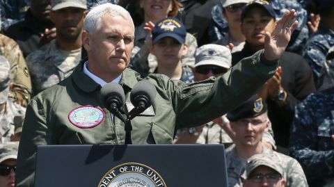 El vicepresidente de Estados Unidos, Mike Pence