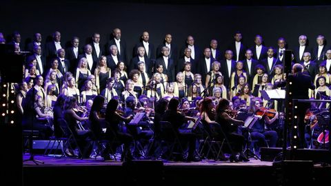 Actuaci�n de la coral Casablanca en Castrelos en un concierto en una imagen de archivo