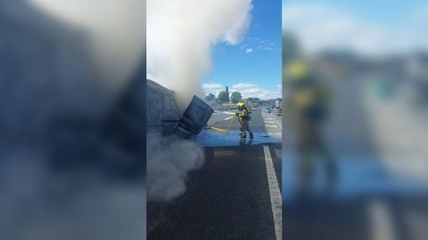 Los dos fallecidos viajaban en una furgoneta particular