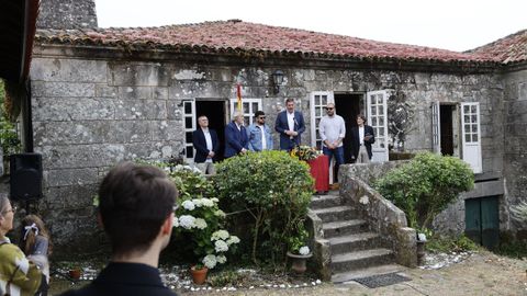 O acto celebrouse na casa de Antón Losada Diéguez, onde está a súa fundación