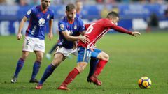 Carlos Hernandez Jony Real Oviedo Sporting derbi Carlos Tartiere.Carlos Hernandez pugna por un balon con Jony