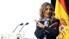 Yolanda D�az, el pasado diciembre en Madrid.