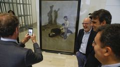 Feijoo recibi� cr�ticas por sus palabras sobre el cuadro de Castelao durante la recepci�n de la obra