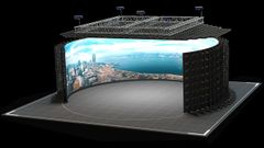 Recreaci�n del plat� virtual que entrar� en funcionamiento a principios del 2024 en A Coru�a. Tiene 20 metros de largo y ocho de alto, y puede crear cualquier escenario real o de ficci�n.