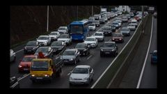 Accidente y colas en Alfonso Molina.