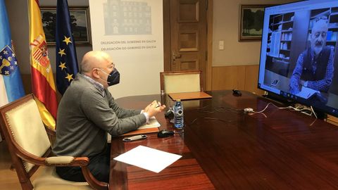 Javier Losada se reuni� ayer con el presidente de la Confederaci�n Hidrogr�fica del Mi�o-Sil para analizar estos presupuestos