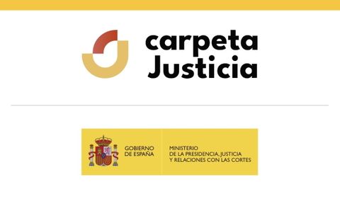 Captura de la p&aacute;gina de inicio de la aplicaci&oacute;n Carpeta Justicia.