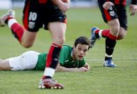 Marcos �lvarez, durante uno de los �ltimos partidos de la liga 2009/10.