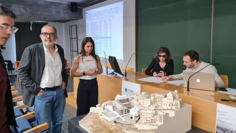 Presentacin de trabajos del programa Iacobus 2023 en la escuela de Arquitectura de A Corua