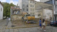 Solar de la calle Lugo en donde se van a construir viviendas 