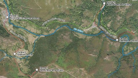 Recorrido programado para el Geolodía 2020 en el valle de A Seara, donde se conservan numerosas huellas de los glaciares prehistóricos