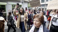 A la marcha convocada por el Ayuntaimento de Monforte para conmemorar el d�a internacional de la mujer asistieron unas seiscientas pesonas