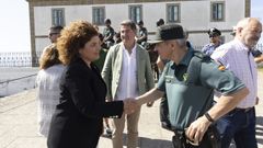 La subdelegada del Gobierno, Mar�a Rivas, en Fisterra presentando el Plan de Vixilancia do Cami�o de Santiago