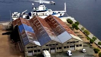 Vista a�rea de las instalaciones de Casa Pepe, en Trasatl�nticos, que dar�n paso a una zona de ocio.