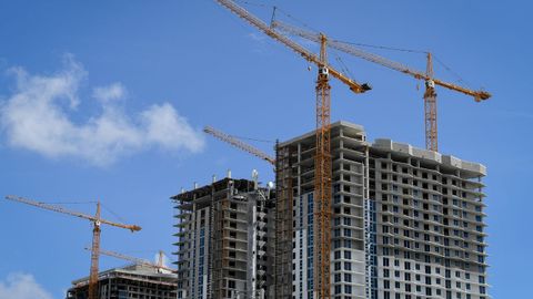 Torres de construcci�n en Miami.