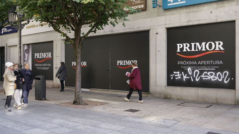 Primor anunció con cartelería hace ya muchos meses su llegada al Paseo, pero las obras llevan tiempo sin avances