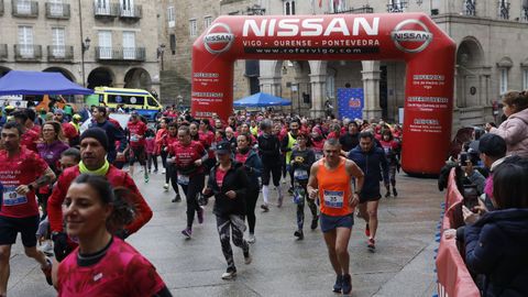 Homes e mulleres correron xuntos nesta cuarta edici�n da carreira pola igualdade