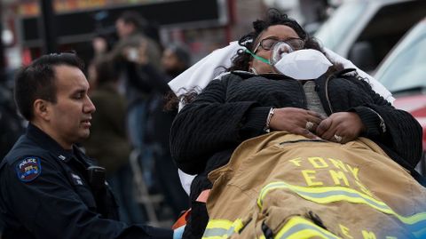 La mayor�a de los heridos fueron atendidos en el lugar por los servicios de emergencia, y solo unos pocos fueron llevados al hospital.