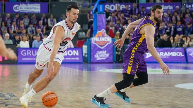 Leo Westermann, en el partido del domingo entre el Palencia y el Obradoiro (85-87).