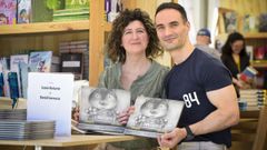 Luc�a Belarte e David Lorenzo, na Festa dos Libros de Pontevedra