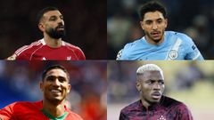 Mohamed Salah, Omar Marmoush, Achraf Hakimi y V�ctor Osimhen, las estrellas de la Copa �frica