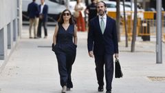 Ana Mar�a Fuentes a su llegada a la Audiencia Nacional.