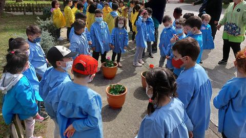 Imagen de archivo de una actividad de escolares del CEIP Gregorio Sanz de Ribadeo