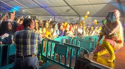 Leticia Sabater abarrot� en Ordes y derroch� simpat�a con su p�blico