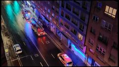 Incendio en el edificio okupa de la ronda de Nelle de A Coru�a.