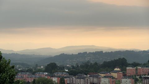 Contaminacin en Oviedo, en una imagen tomada en julio de 2022