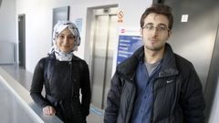 En la imagen, Nursac y Burak, dos estudiantes turcos que estudiar�n en el campus hasta finales de curso