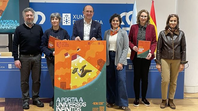 La Federaci&oacute;n de Librar&iacute;as de Galicia y la Xunta presentaron este jueves el calendario de ferias con la participaci&oacute;n, entre otros, de &Oacute;scar Porral, Patricia Porto, Anxo Lorenzo, Nuria D&iacute;az y Cristina Rubal