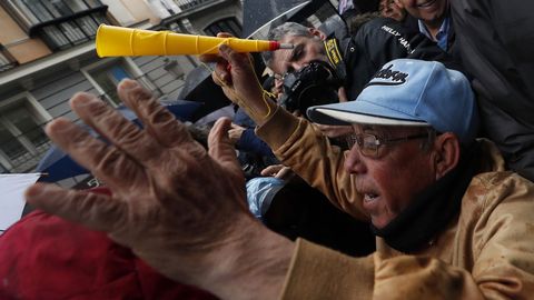 Las protestas de los pensionistas, en im�genes