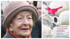 La poeta Wislawa Szymborska (K�rnik, 1923-Cracovia, 2012). A la derecha, portada del libro que re�ne sus poemas de juventud 