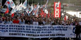 M�s de cuatro mil personas se manifestaron en Viveiro a principios del pasado mes de julio.