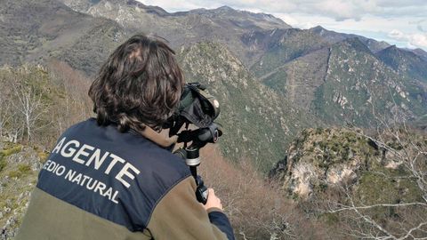 Un guarda del Medio Natural del Principado de Asturias