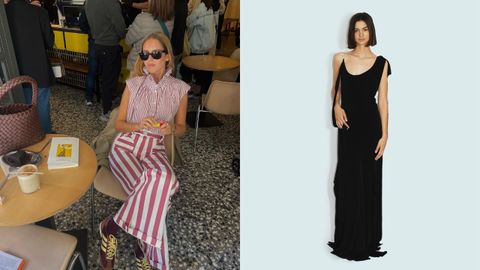 A la izquierda, un look con prendas de Wearitbe, una de als marcas de Es Fascinante, por @andiwashington__; a la derecha, un vestido de la nueva colección del portal de moda