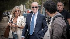 El abogado de Begoa Gmez, Antonio Camacho, a su llegada a la citacin del juez Peinado