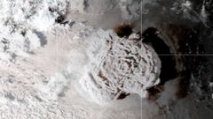 Explosi�n del volc�n de Tonga