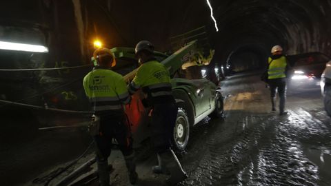 Obras de los tneles del tren al puerto exterior