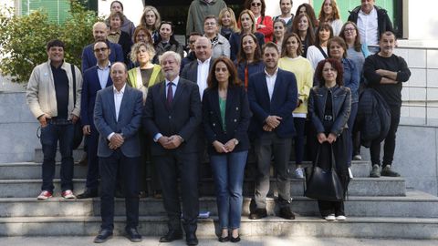 Reuni�n del secretario xeral t�cnico Manuel Vila y la directora xeral de Ordenaci�n e innovaci�n Educativa, Judit Fern�ndez, con los directores de centros educativos de la provincia de Ourense.