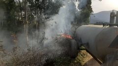 Vecinos colaboraron con la extincin en Barreiros, Trabada