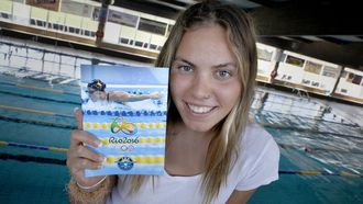 La nadadora Mar�a Vilas tras participar en las Olimpiadas de R�o 