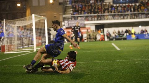 Momento de la acci�n de Dani Vivan cometida sobre David Mu�oz