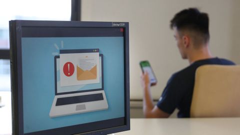 Alerta de un correo electr�nico con informaci�n fraudulenta.